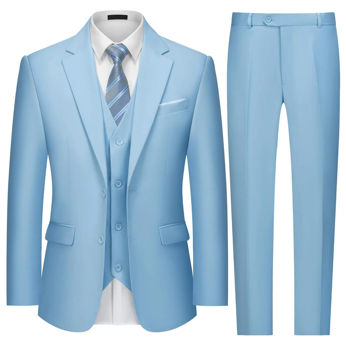 Solid Three-Piece Formal Suit — product image 12