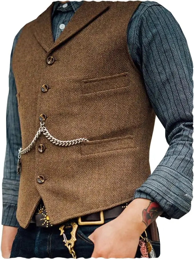 Herringbone Suit Waistcoat — product image 10