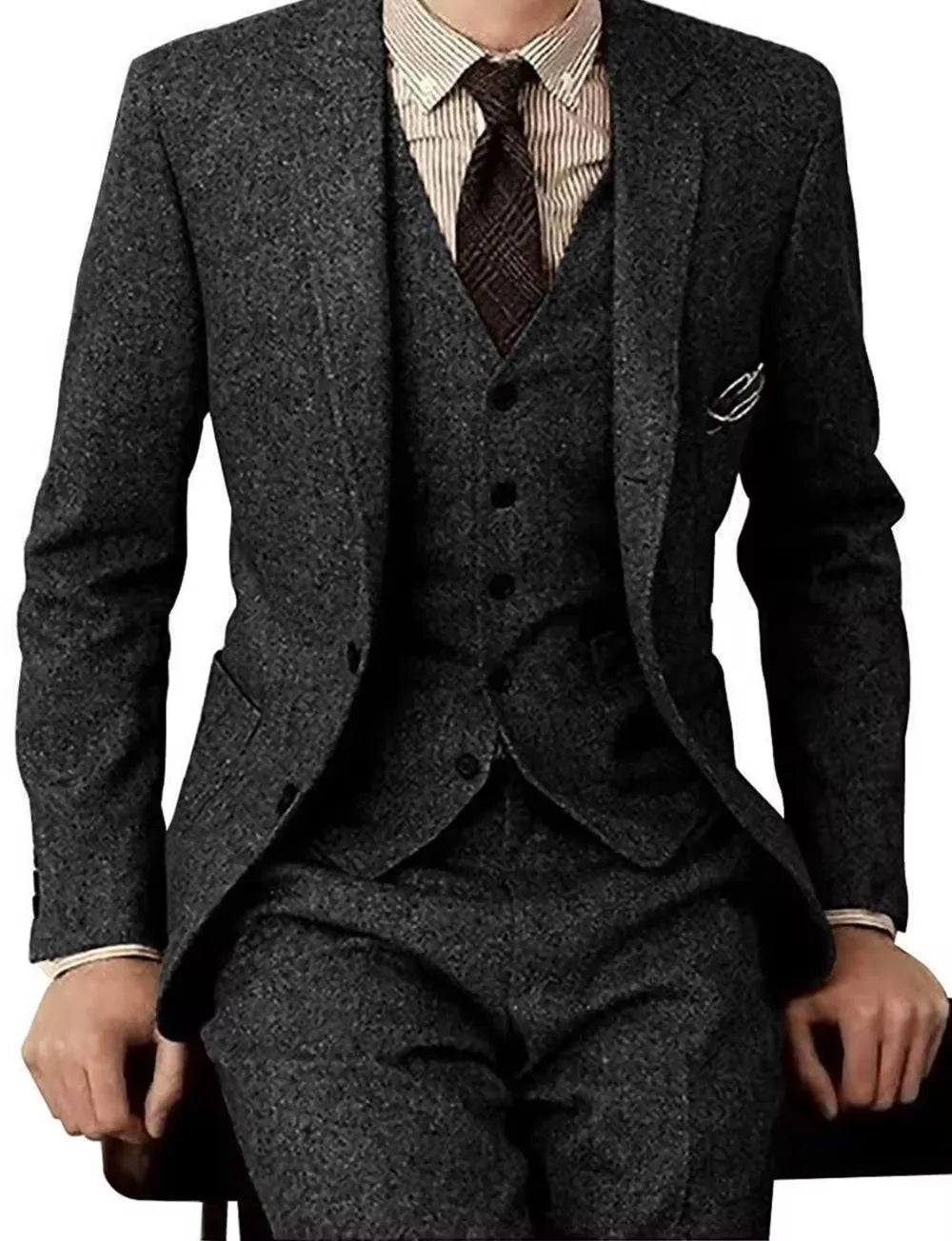 Classic Tweed Three-Piece Suit — product image 16