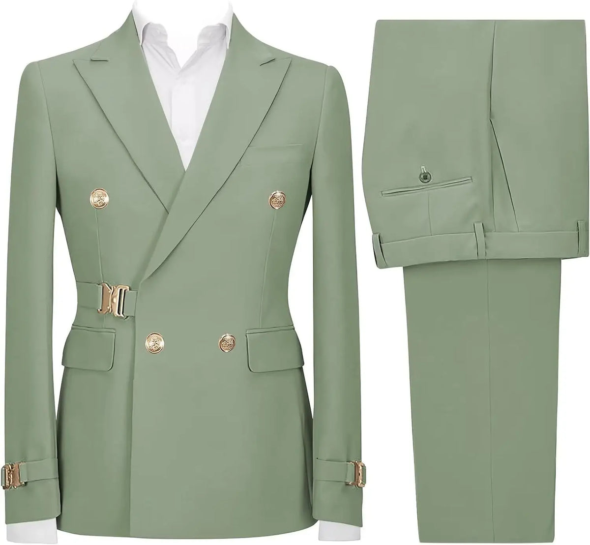 Slim-Fit Double-Breasted Suit — product image 12