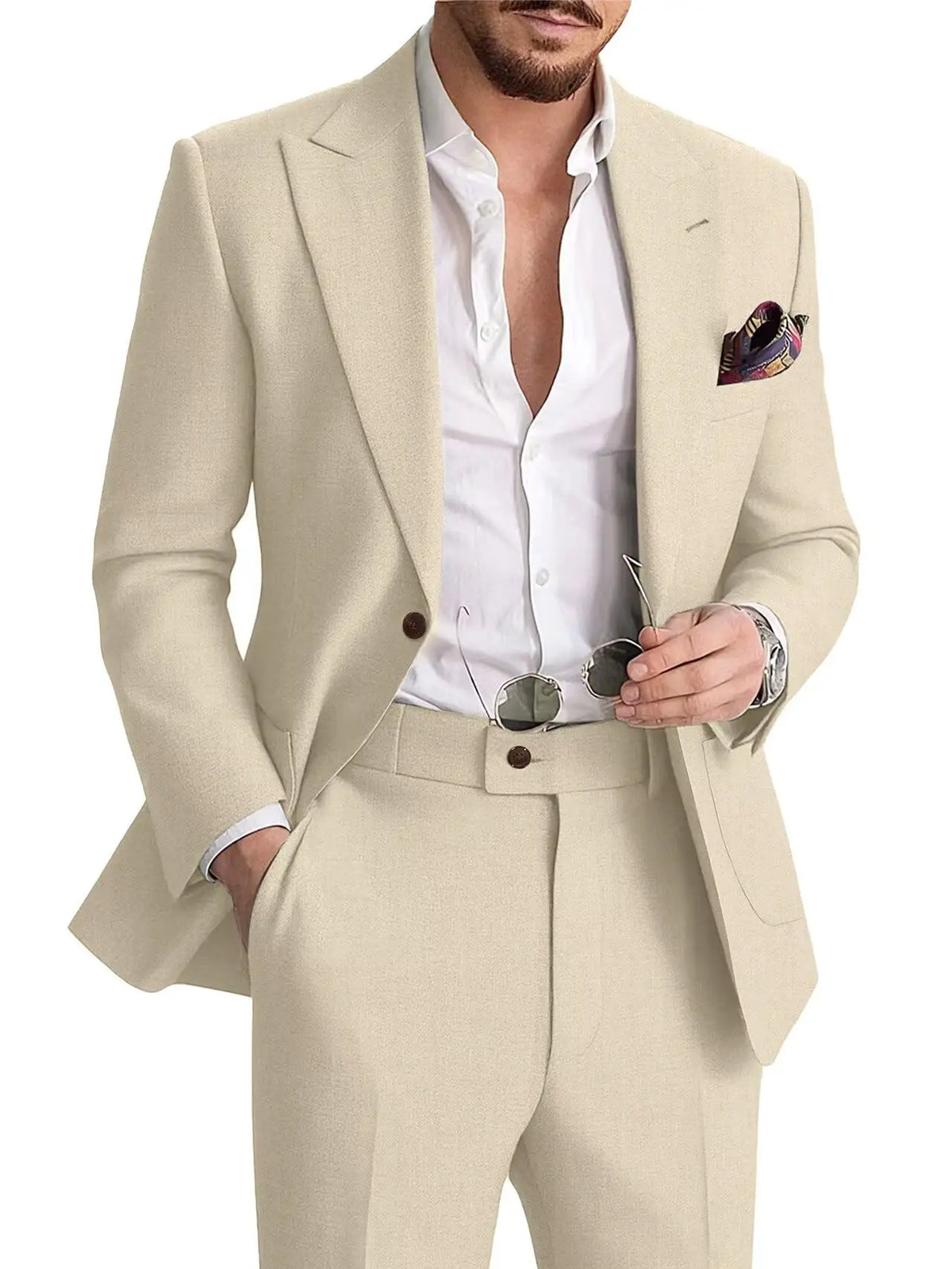 Linen Two-Piece Formal Suit — product image 32