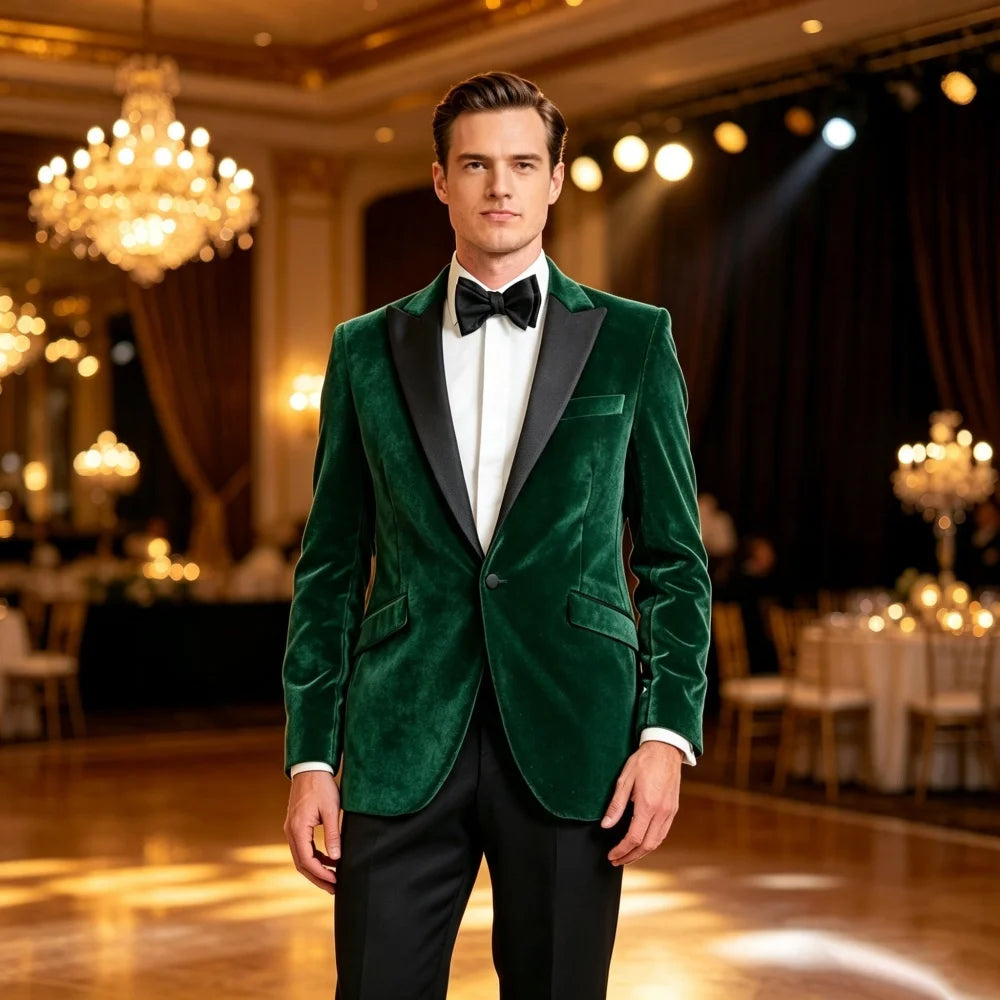 Velvet Peak-Lapel Blazer — product image 5