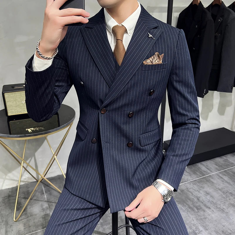 Classic Beige Three-Piece Business Suit | Classic Gents