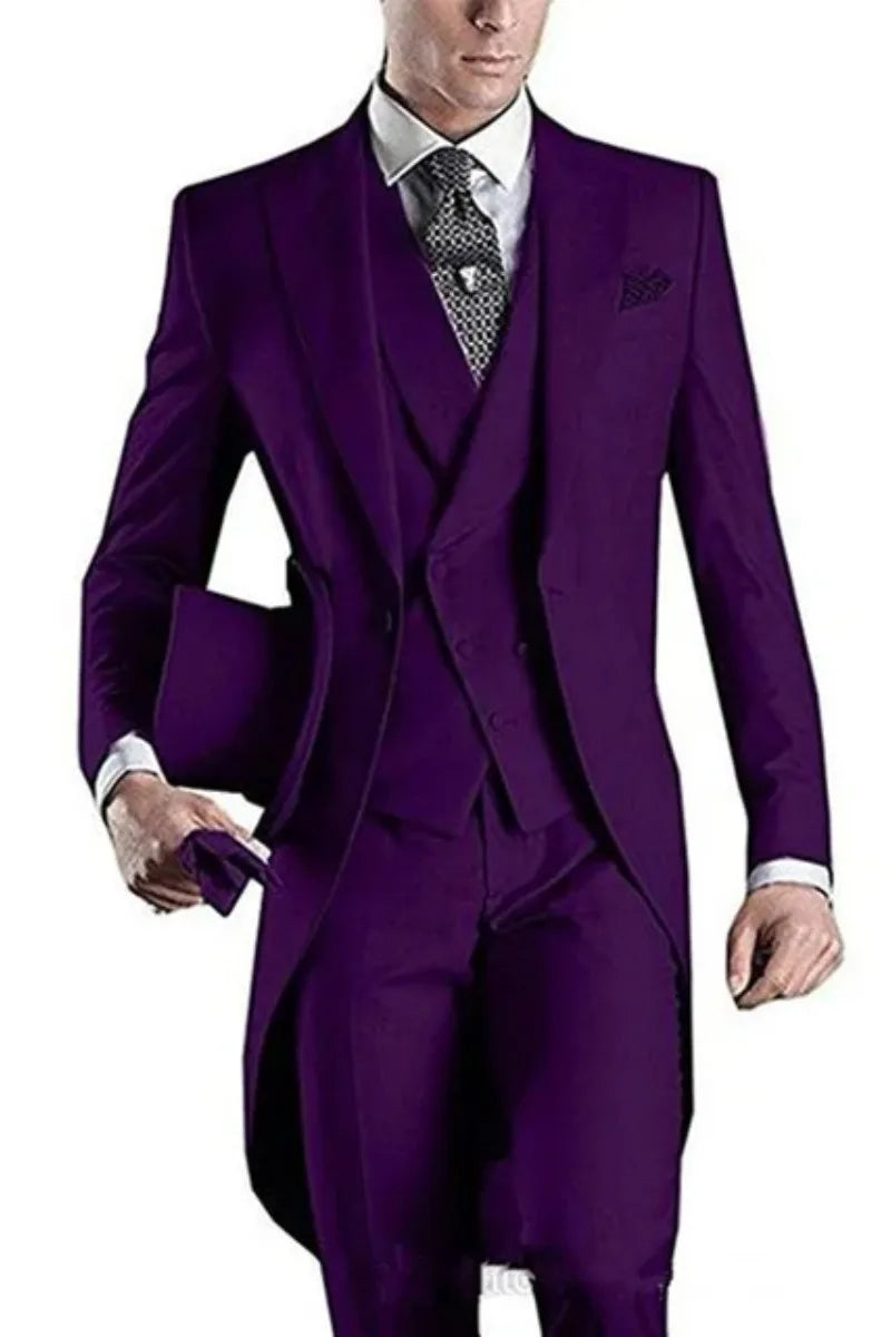 Charcoal Grey Three-Piece Business Suit | Classic Gents
