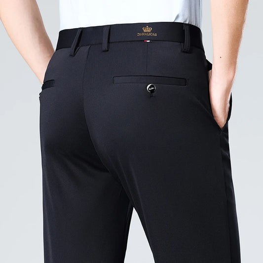 Men's Straight Leg Dress Trousers | Classic Gents