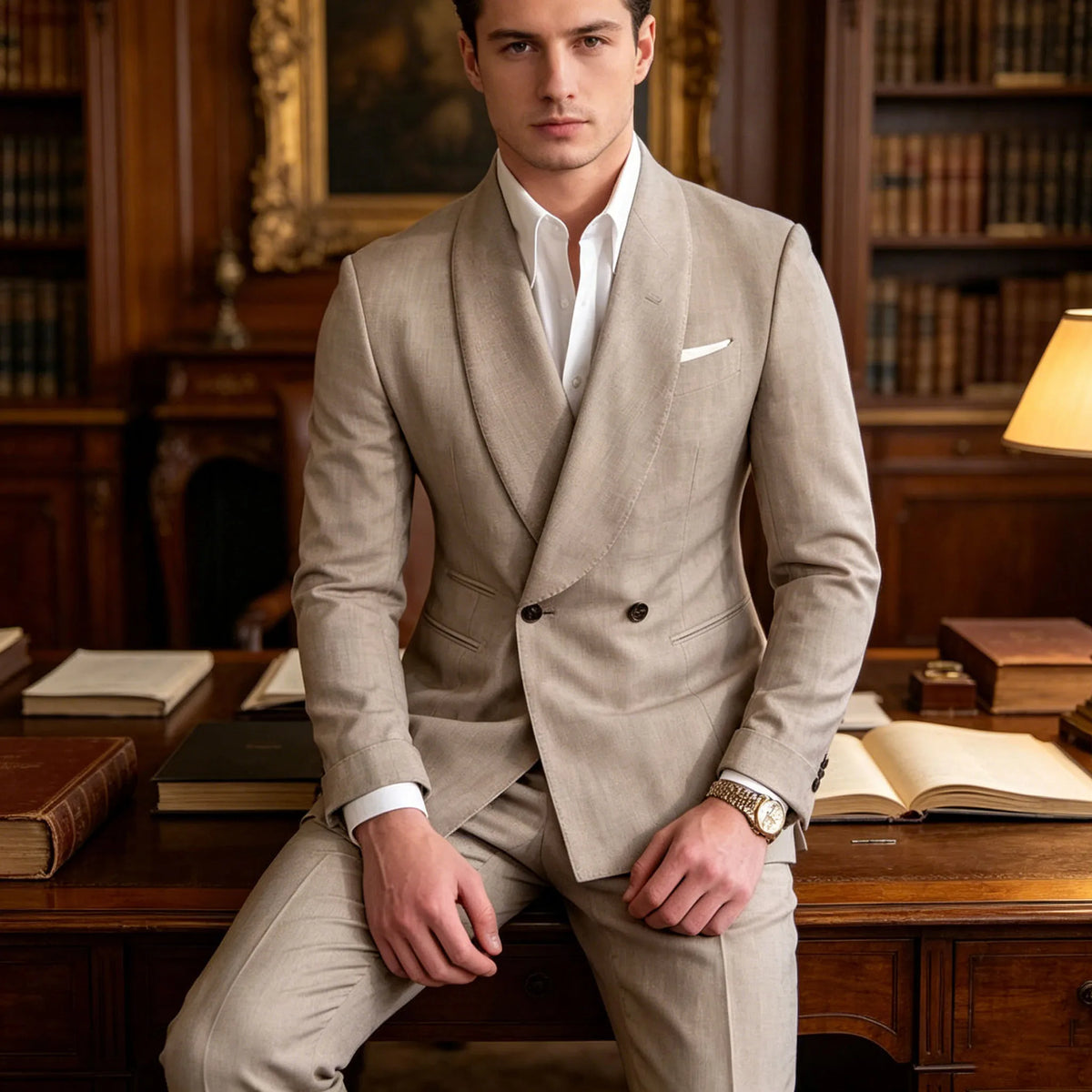 Double-Breasted Linen Suit — product image 3