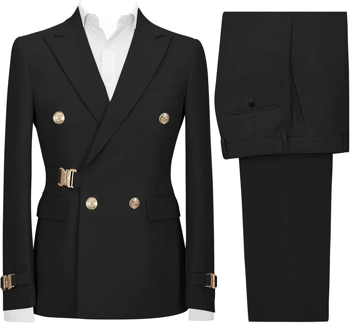 Slim-Fit Double-Breasted Suit — product image 15