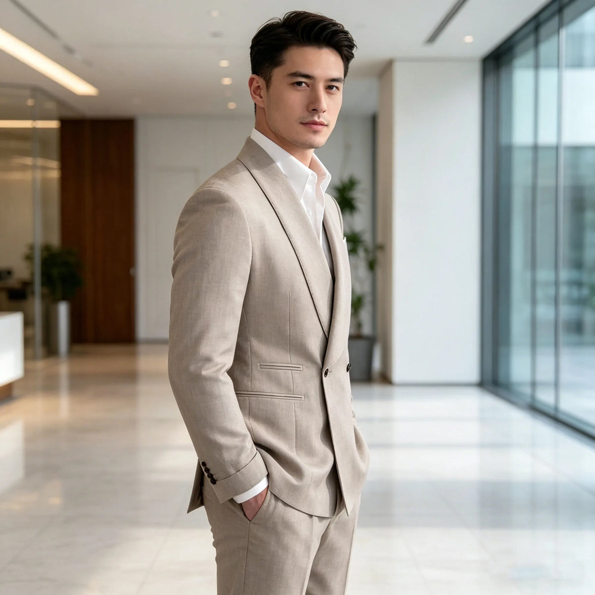 Double-Breasted Linen Suit — product image 6
