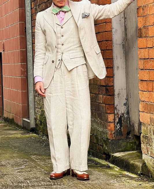 Linen Three-Piece Suit — product image 1