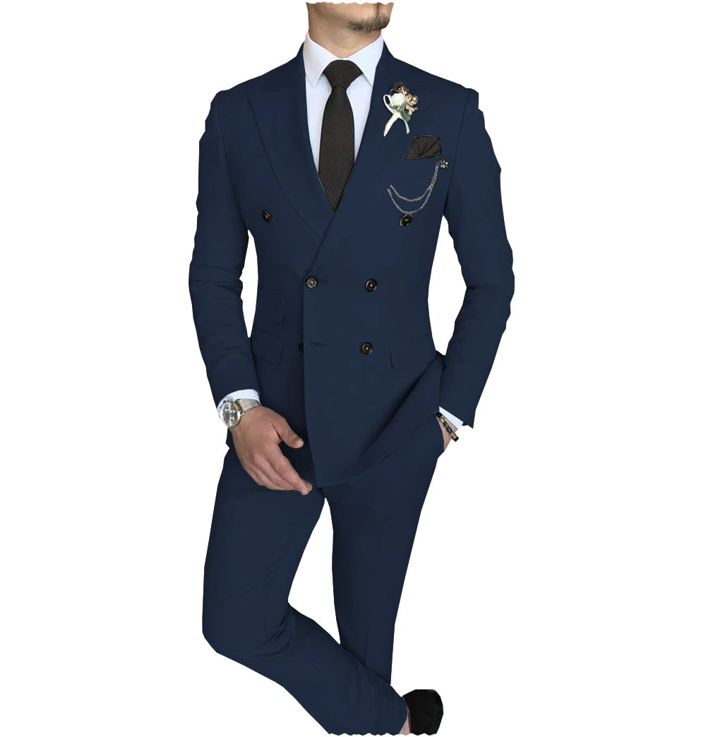 Peak-Lapel Double-Breasted Suit — product image 21