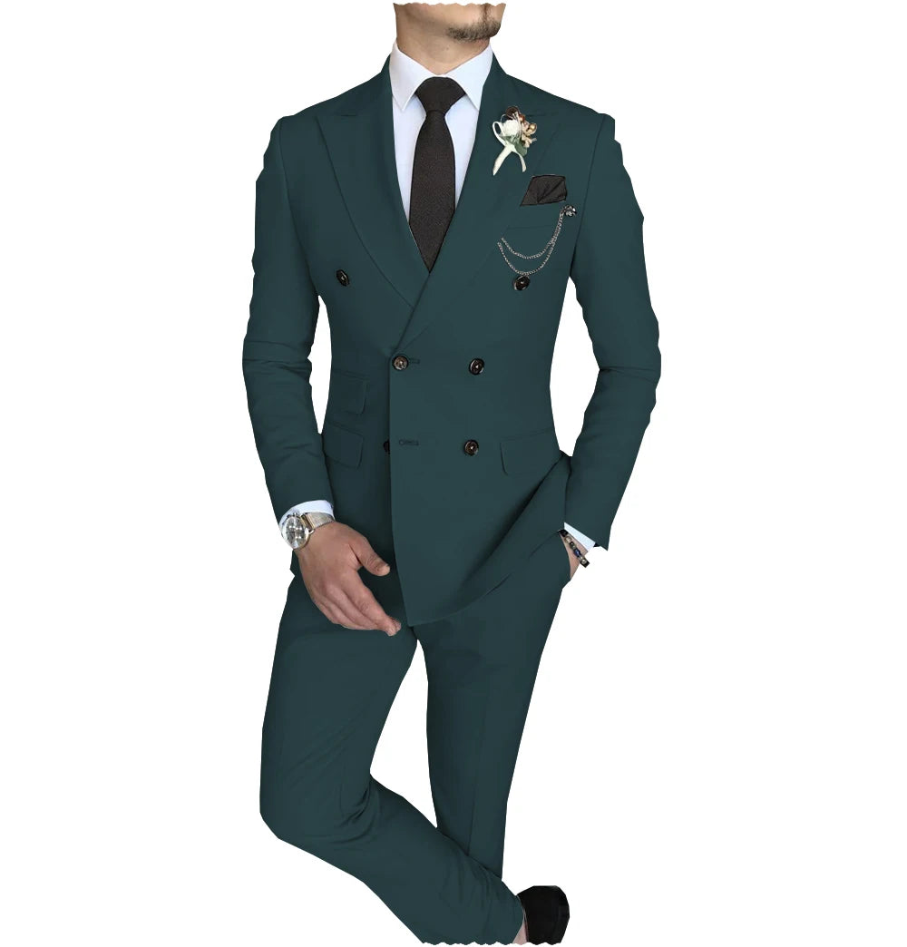 Peak-Lapel Double-Breasted Suit — product image 12