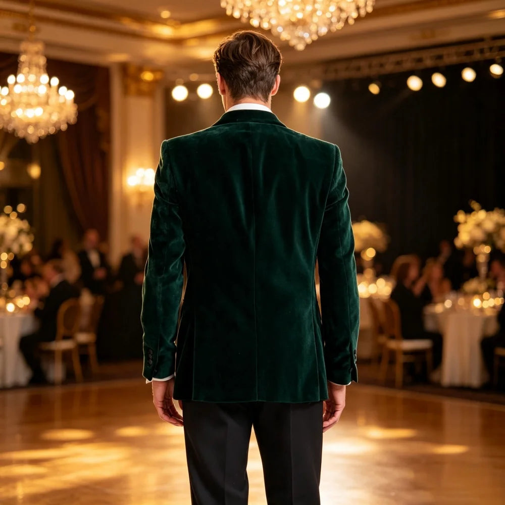Velvet Peak-Lapel Blazer — product image 2