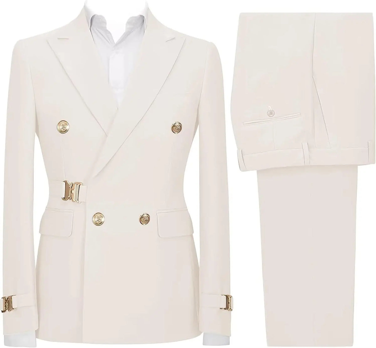 Slim-Fit Double-Breasted Suit — product image 3