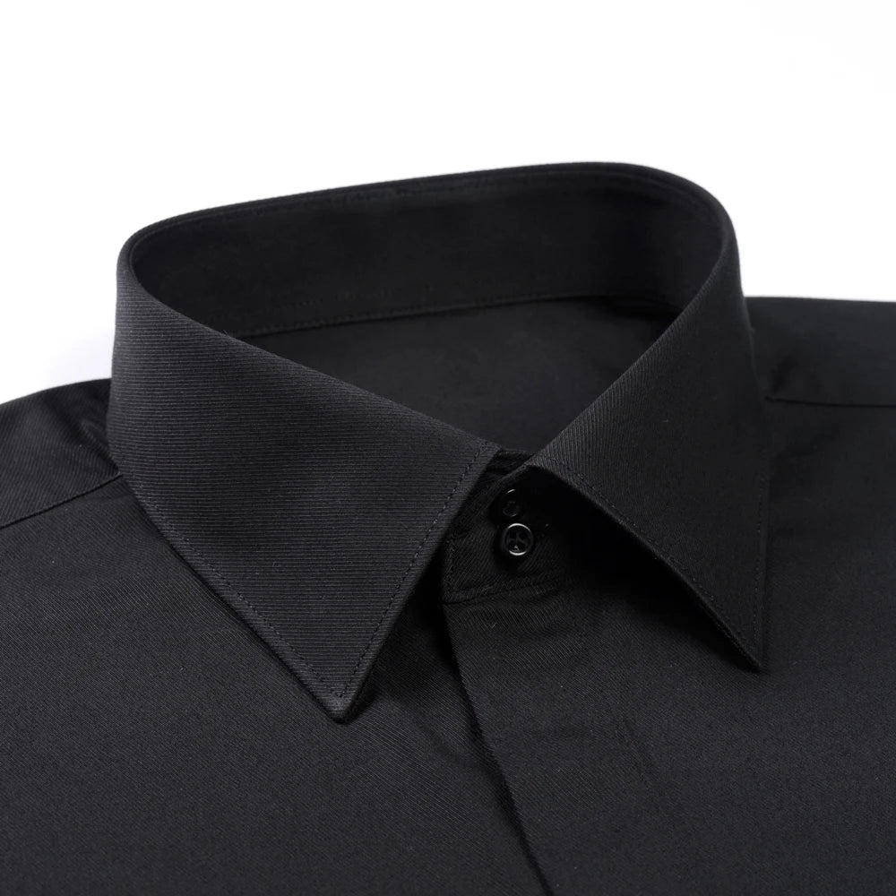 Men’s Hidden-Placket French-Cuff Dress Shirt — product image 1