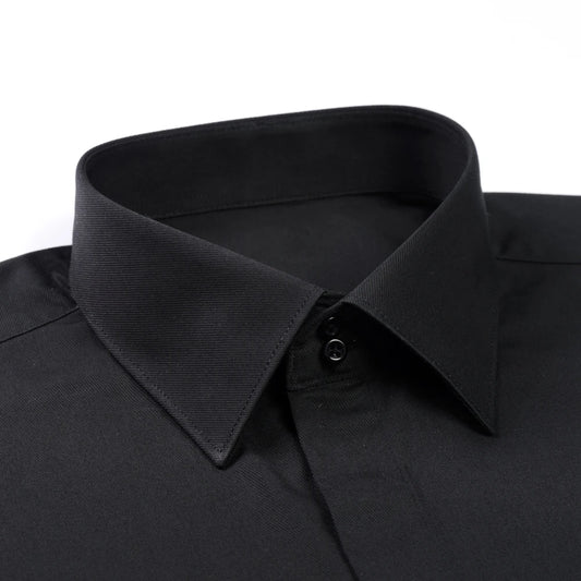 Men’s Hidden-Placket French-Cuff Dress Shirt — product image 1