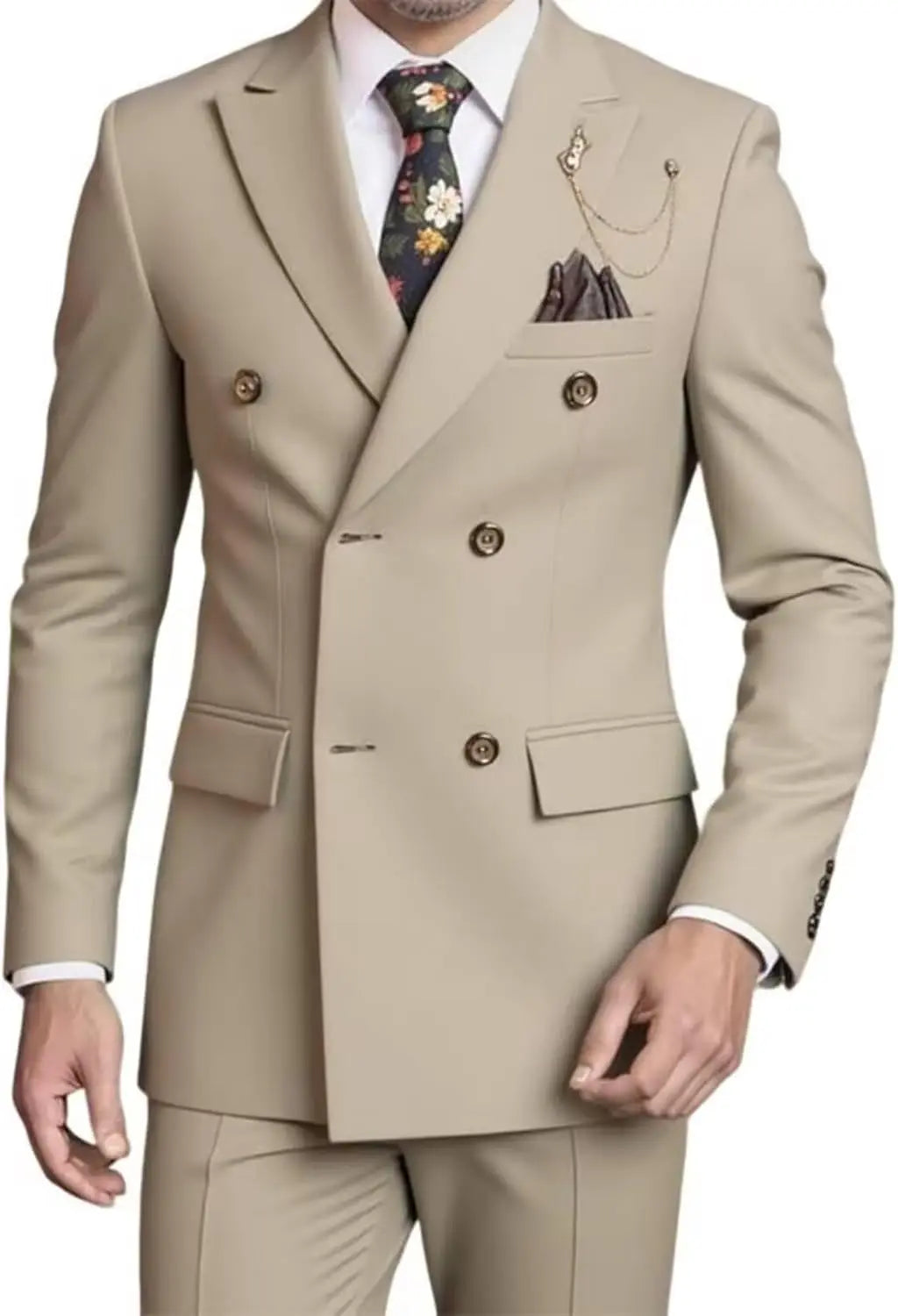 Six-Button Double-Breasted Suit — product image 1