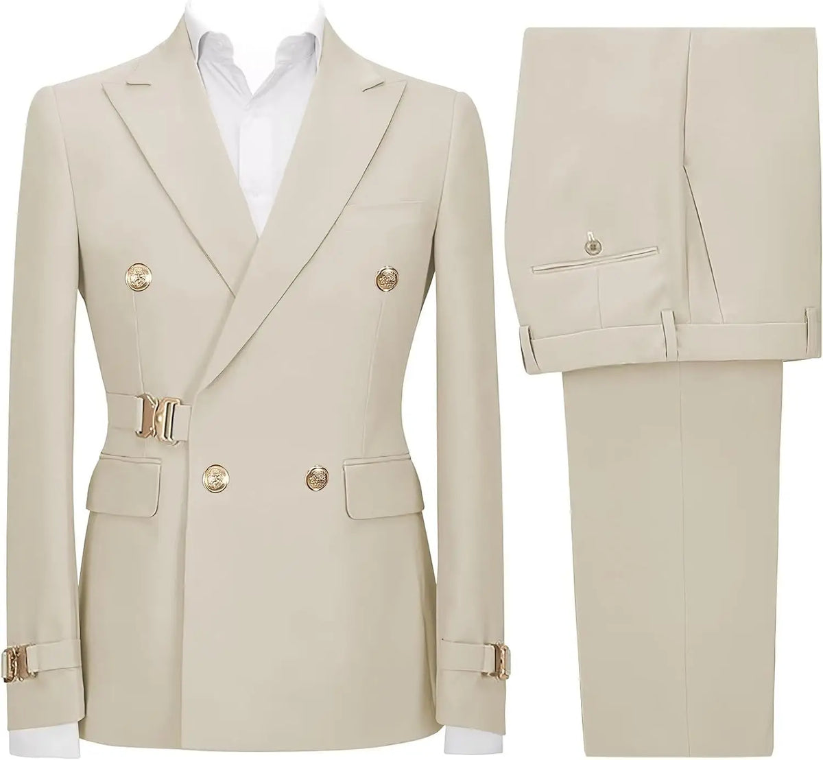 Slim-Fit Double-Breasted Suit — product image 14