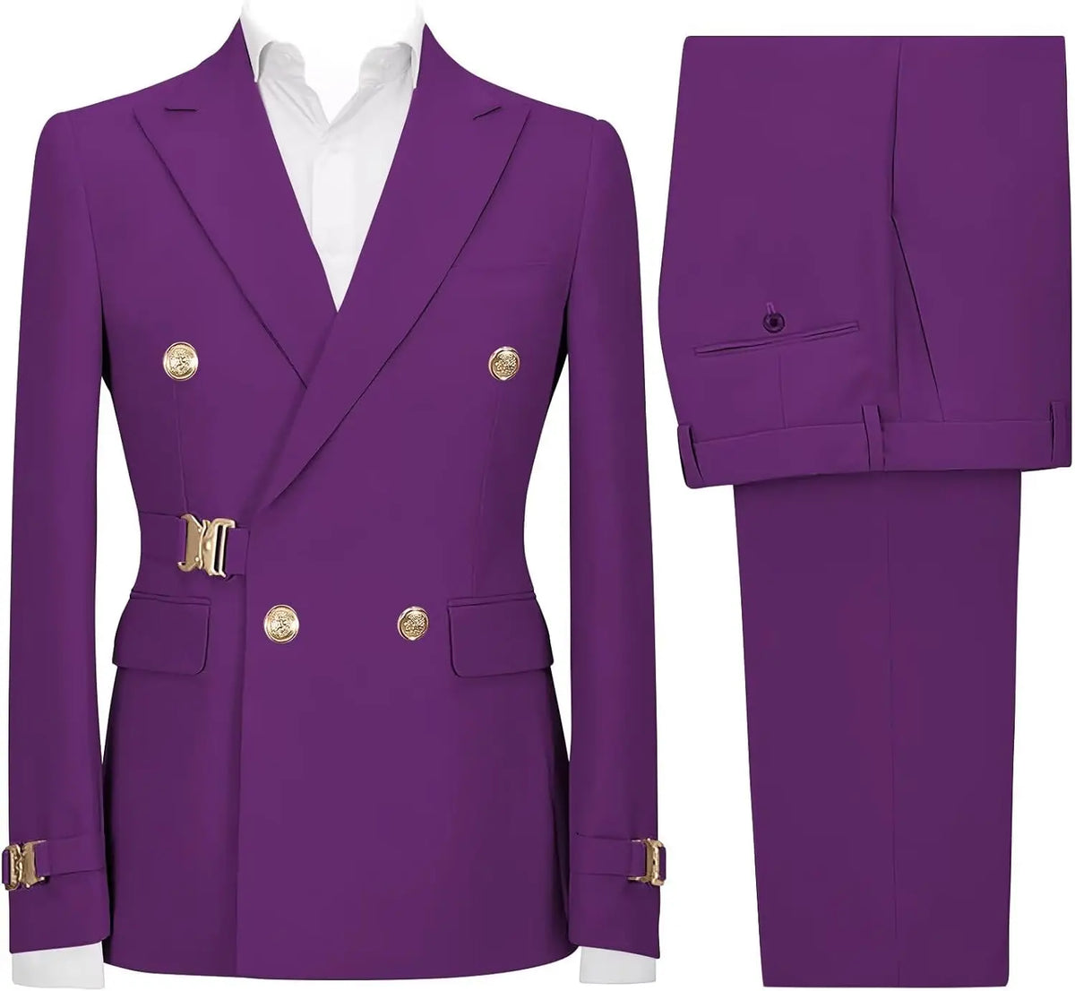 Slim-Fit Double-Breasted Suit — product image 17